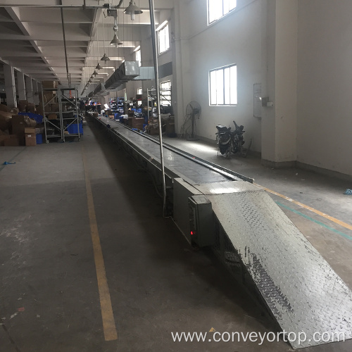 Motorcycle Assembly Line Slat Chain Conveyor